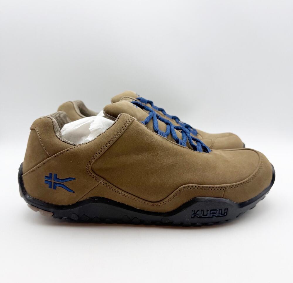 KURU Mens Chicane Sneakers Size 8.5 Wormstone Brown Black Leather Hikers NWOB
